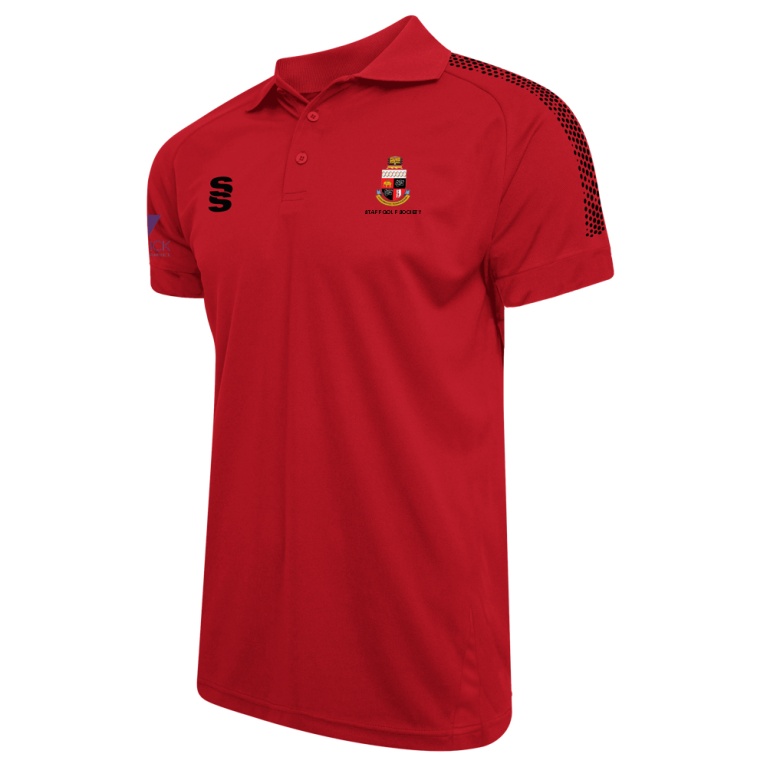 Warwick University Staff Society - DUAL POLO SHIRT RED/BLACK - Women's